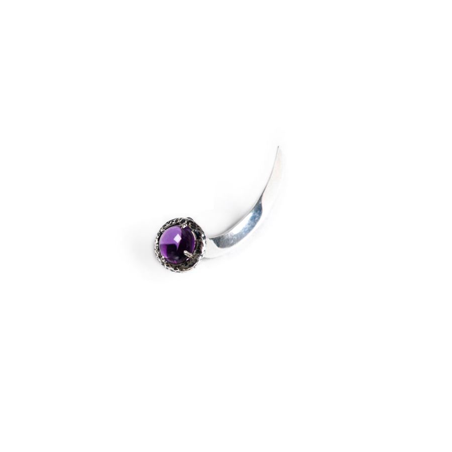SIlver hook with amethist UNCINI | OR AMET1/2 ARG